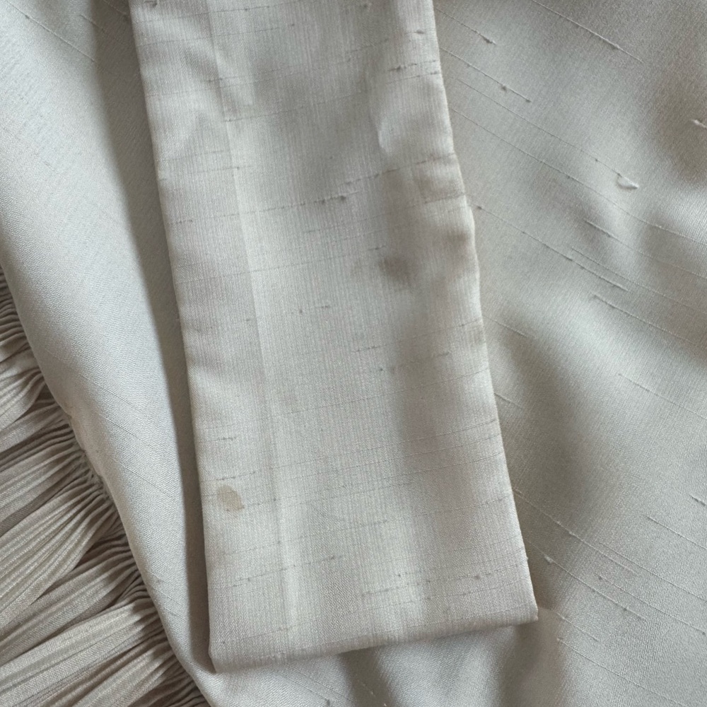 Vintage Victor Costa Cream Ruffle Dress - Picture 10 of 10